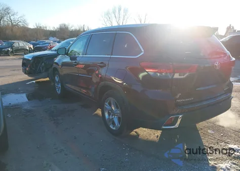 2019 Toyota Highlander Limited z USA, uszkodzony, nr VIN 5TDDZRFH3KS974113